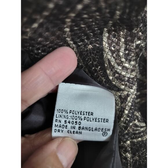 3655) Collections for Le Suit Paisley Print Blazer and Skirt Career Set Size 14 - Picture 10 of 11